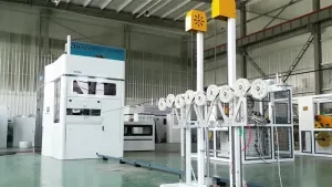 Machine de fabrication de tuyaux d'irrigation goutte à goutte en continu