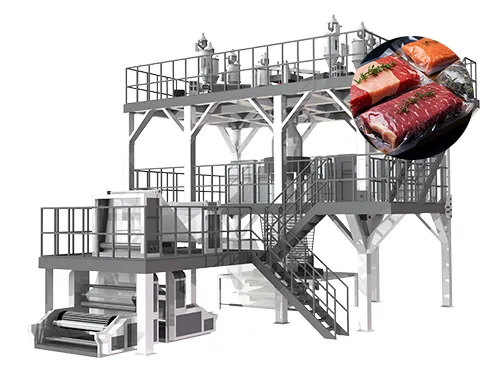 Machine de moulage par coextrusion-soufflage (films PE/PP à 5-11 couches)