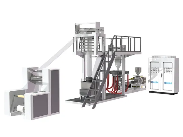 Machine de moulage par soufflage de film (film PVC monocouche)