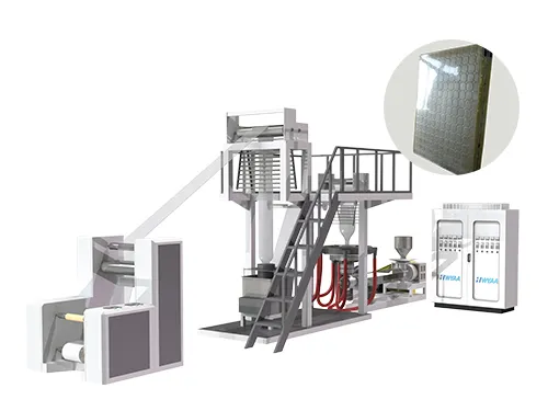 Machine de moulage par soufflage de film (film PVC monocouche)
