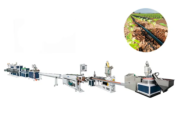 Ligne d’extrusion de tuyau d'irrigation à goutteur rond